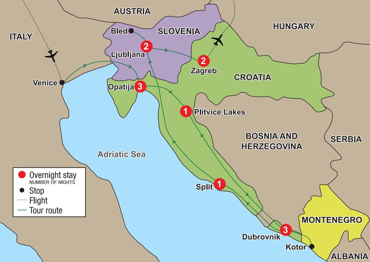 แผนที่ opatija โครเอเชีย
