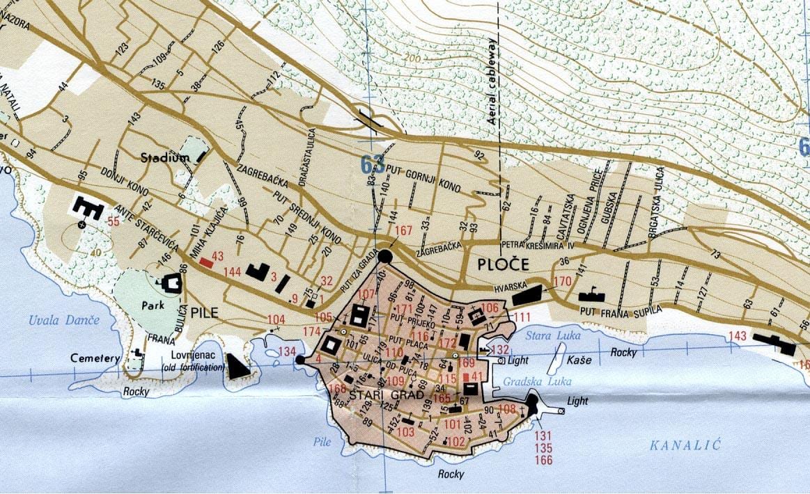 แผนที่ของ rijeka โครเอเชีย
