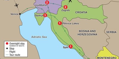 แผนที่ opatija โครเอเชีย