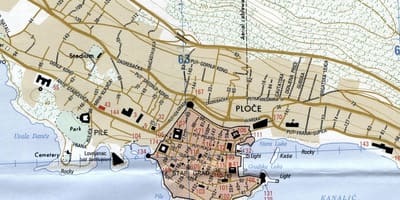 แผนที่ของ rijeka โครเอเชีย
