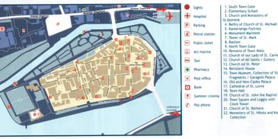 โครเอเชีย trogir แผนที่