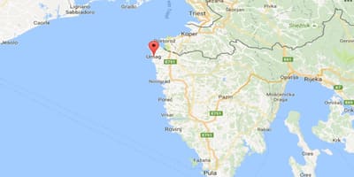 แผนที่ของ umag โครเอเชีย